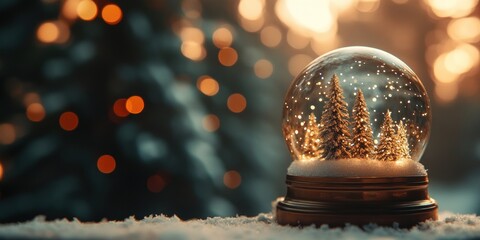 Magical snow globe center christmas festival christmas decorations.