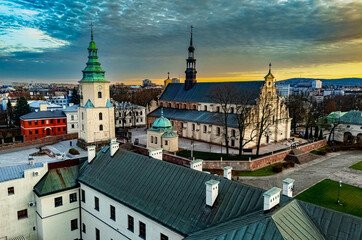 Naklejka premium Cathedral in Kielce, Poland