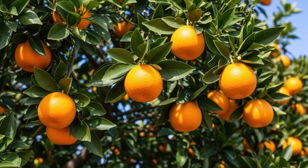 oranges on tree