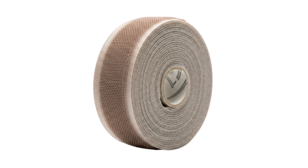 Loop fabric tape roll against the transparent background