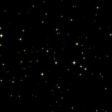 Seamless loop video of Sparkling fantasy particle background (yellow) [square video]