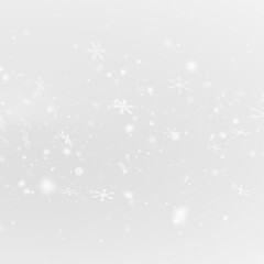 Soft snow PNG with floating snowflakes, icy sparkle, transparent frosty light effect and bright winter overlay for holiday compositions