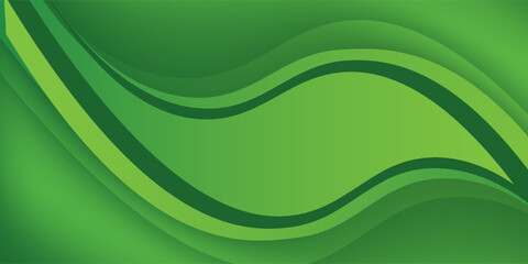 Abstract green wavy background. Vector EPS 10