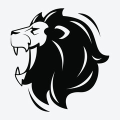 Lion King Profile Vector Illustration