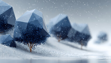 A Lot Of Trees That Are Standing In The Snow