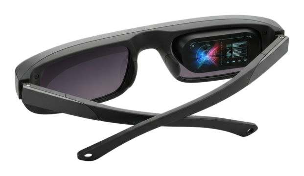 Revolutionary ar glasses launch at 2023 tech expo urban vision future isolated on transparent background