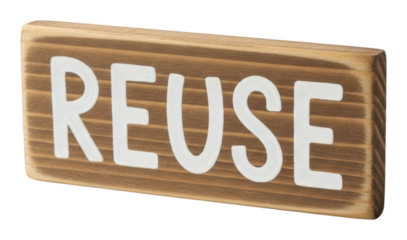 Promoting sustainable practices reuse signage in eco-friendly spaces isolated on transparent background
