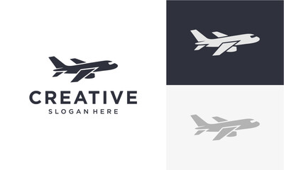 airplane vector logo