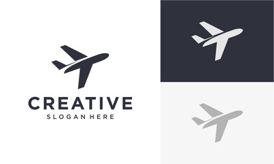 airplane vector logo