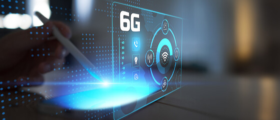 6G Wireless Technology and Future Connectivity Interface with Global Network Integration.