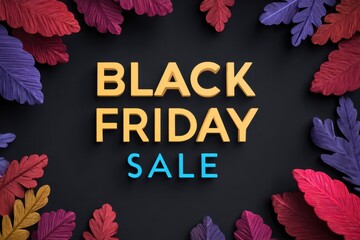 Black Friday Big Sale Flat Design Template