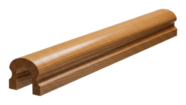 Crafting elegant wooden trim for home workshop diy isolated on transparent background