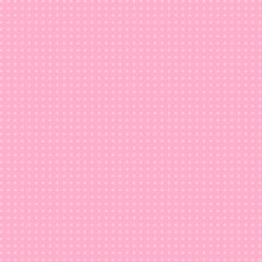 A soft pink polka dot pattern with evenly spaced light dots, creating a cute and gentle background.