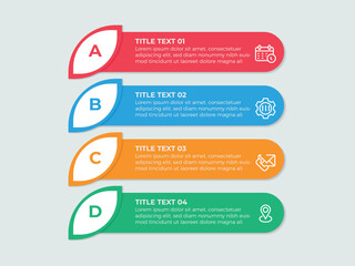 Vertical infographic timeline 4 steps template. Milestone, Roadmap, Timeline, Business presentation. Vector illustration.