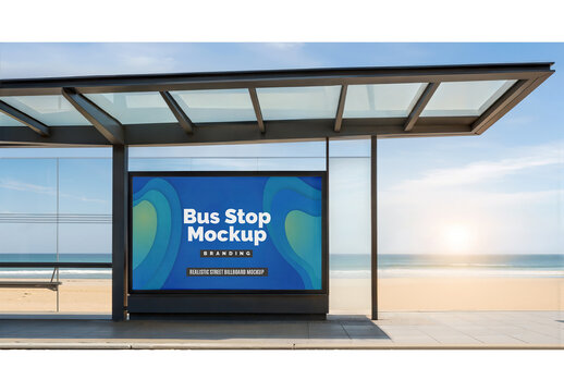 Bus Stop Mockup 106