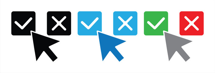 right choice icon set