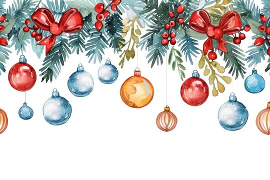 Christmas doodle colorful cute hand drawn border bottom celebration backgrounds accessories.