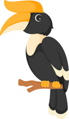 Obraz premium illustration hornbill