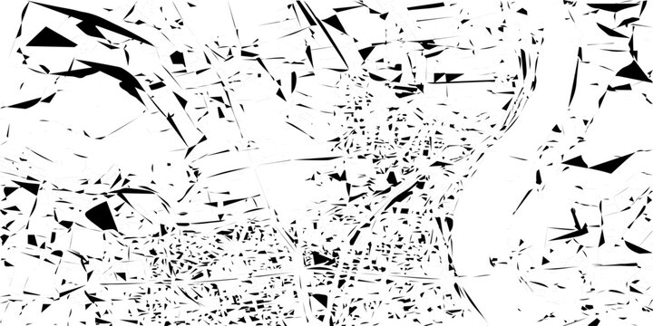 abstract crumbled and geometric shapes concept Broken glass texture with shattered crack details creating dramatic fractured patterns for modern design backgrounds.