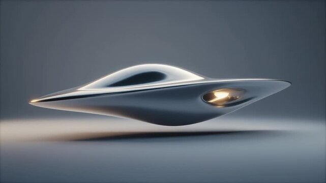 Futuristic Daguerreotype Aesthetica A Minimalist UFO Encounter in Darkness