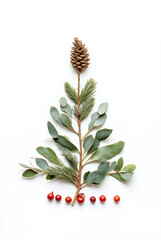 christmas tree with cones