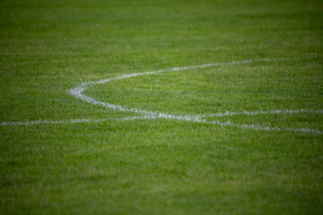 centre circle of soccer pitch