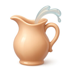 white ceramic jug on white