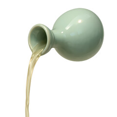 3d rendered illustration of a glass bottle