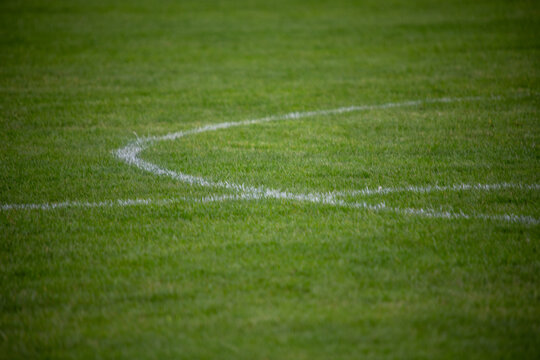 centre circle of soccer pitch