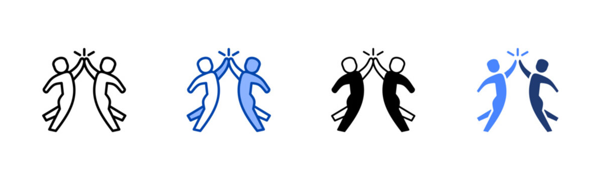 Enthusiasm icon set multiple style collection