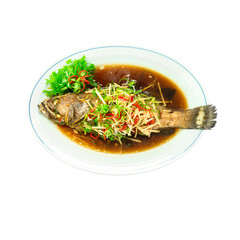 Chinese favorite food on white background images