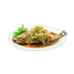 Chinese favorite food on white background images