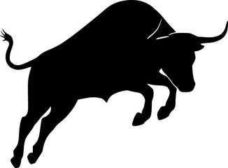 Brave bull illustration