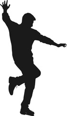 Design of dancing man draw