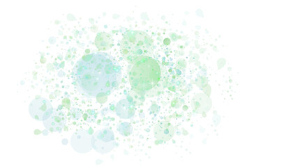 Green glitter and bokeh