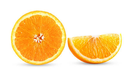 Orange slice isolated on transparent png