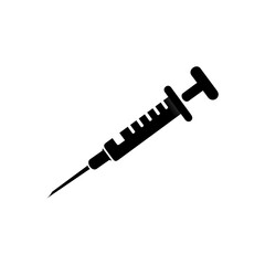 Syringe icon vector, injection, filled flat sign, solid pictogram
