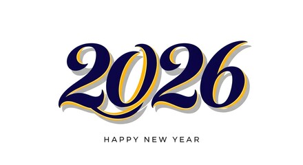 Elegant and stylish rendering of the new year, wishing everyone a joyous experience. new year 2026, new year background 