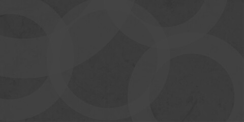 Black abstract background with black circle rings in faded distressed vintage grunge texture design. old geometric pattern paper in modern art design . Simple and elegant abstract design.