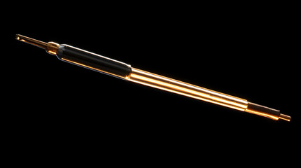 Metallic pen writing tool object