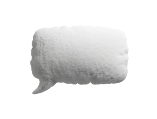 Sleep health campaign visual featuring a speech bubble pillow shape ideal for bedtime reminder notifications and sleep tracking dashboards about building a consistent nighttime rest routine