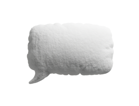 Sleep health campaign visual featuring a speech bubble pillow shape ideal for bedtime reminder notifications and sleep tracking dashboards about building a consistent nighttime rest routine