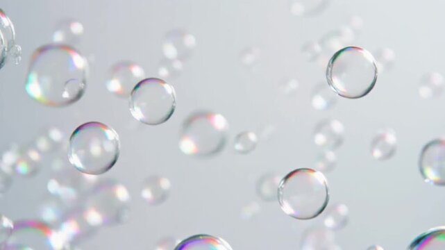 water drops on blue