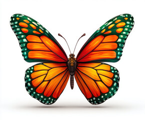 Fototapeta premium Butterfly isolated on white