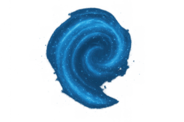 Blue glitter swirling spiral liquid, glowing abstract vortex pattern, dynamic energy motion concept