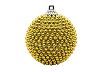 Ornate vintage gold beaded evening clutch purse isolated on transparent background