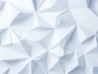 Naklejka premium Geometric white 3D textured background with sharp angles and triangular shapes