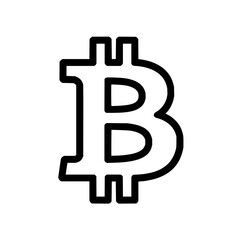 Bitcoin symbol icon vector illustration cryptocurrency blockchain digital currency decentralized finance concept 100