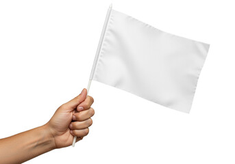 Hand Holding Blank White Sign with Wooden Frame – Isolated on transparent background, PNG