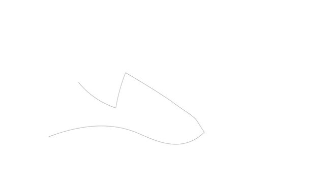 Axe continuous line drawing. Axe linear icon. White image background. Vector illustration. Axe continuous line icon.vector editable